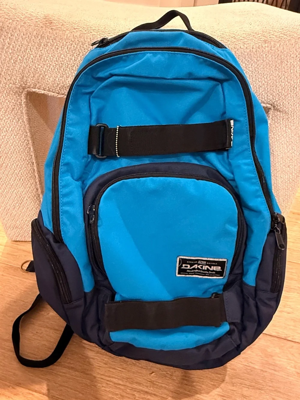 DAKINE Bright Blue and Navy Men's Backpack with Front Strap